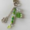 Grass Leaf Bead Pendant Phone Charm Hangings Rope Sweet Phone Chain Strap Bag Decoration Lanyard Keychain Accessory