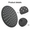 High Pressure Black Shower Head 8 Inch Round Rain Shower Head Luxury