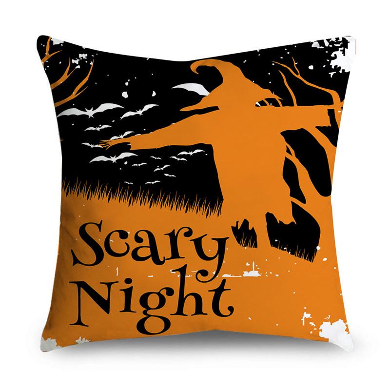 Easter Happy Halloween Horror Pumpkin Print Pattern Cushion Cover Home Living Room Sofa Decoration Pillow Cover