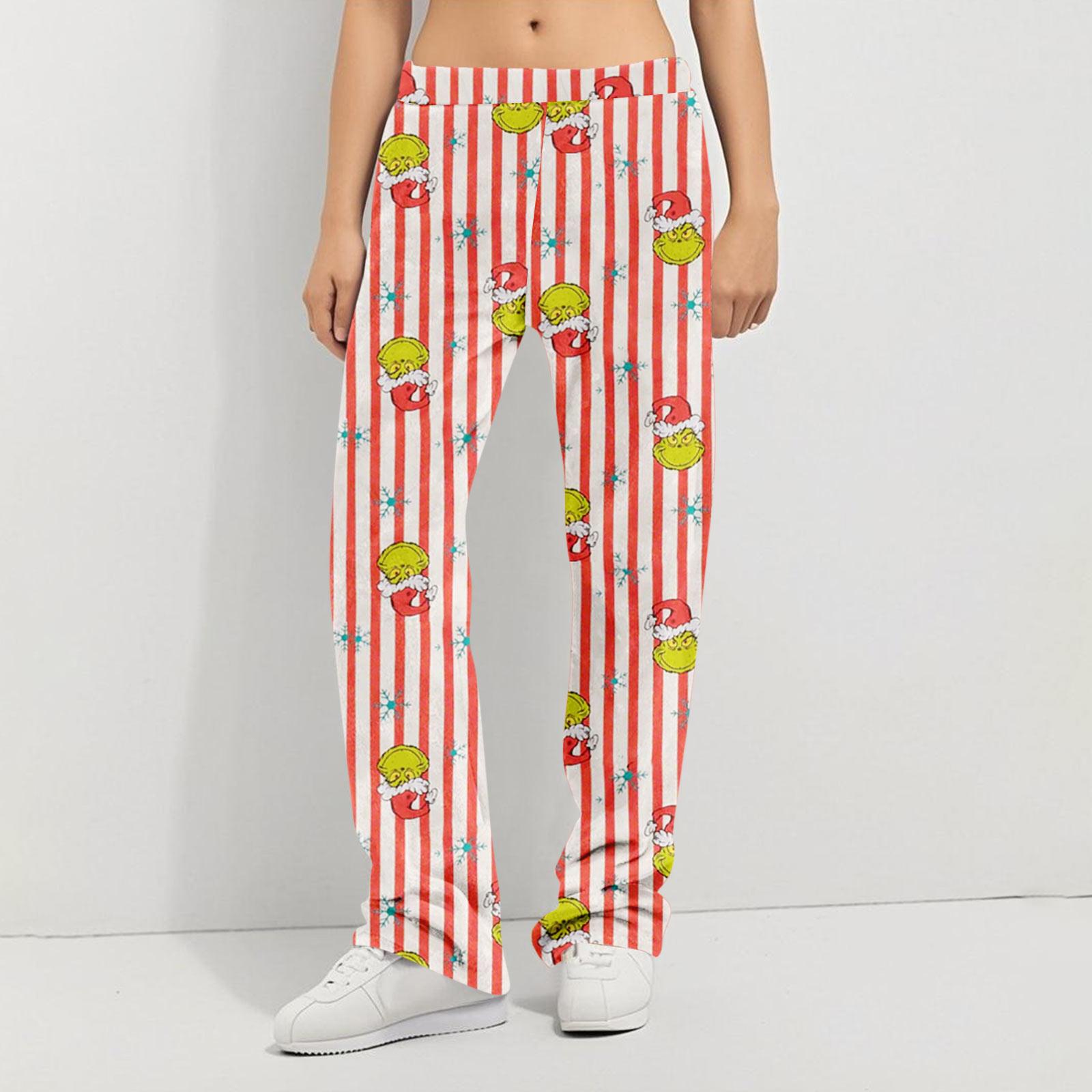 

Пижамные брюки Домашняя одежда Повседневные Брюки на кулиске с эластичной талией Удобные Прямые Брюки для йоги Свободные XXL красный