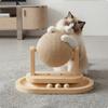 Sisal Ball Cat Scratcher with Moving Balls Interactive Wooden Track