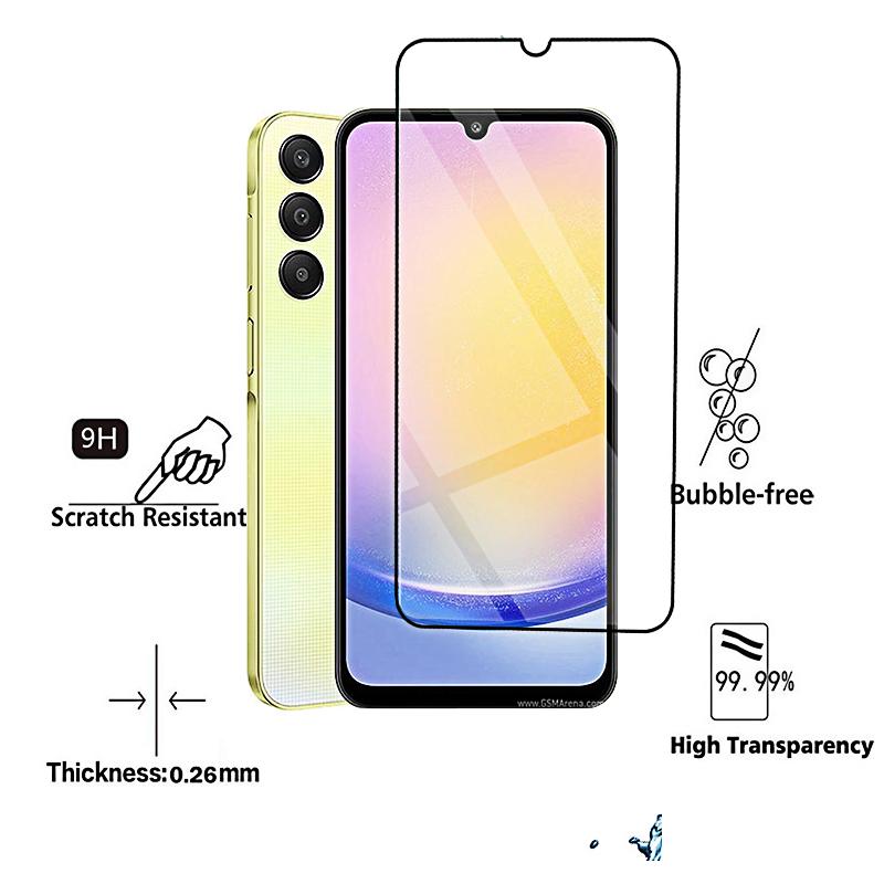 4 pçs vidro temperado para samsung a25 a15 a05s a54 a34 a24 a04s a73 a53 a33 5g a13 4g em galaxy protetores de tela película protetora