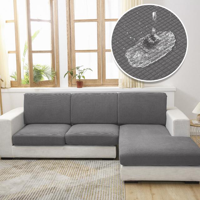 

Водонепроницаемый чехол для дивана для гостиной, чехлы для сидений дивана, эластичный плед, чехол для дивана, чехлы для диванов, чехлы для диванов для дома, отеля 1R(50-63cm) серебряный