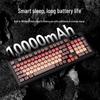 BOW Hangshi Multi-Mode Backlit Bluetooth Keyboard with Lipstick Foundation Design for Women, Mechanical Feel, and Wireless/Wired Options