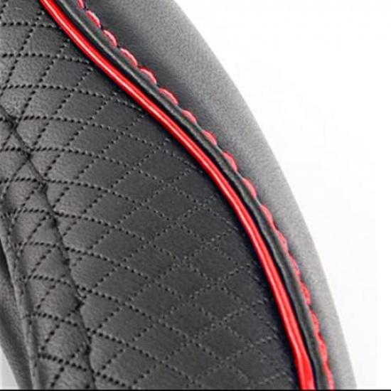 ESEWALAS Universal Car Steering Wheel Cover,Anti-Slip Leather Steering Wheel Cover,Sports Style Steering Wheel Protector,Car Interior Accessories