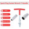 Spark Plug Socket Wrench Set - T-Handle Universal 16Mm (5/8") & 21Mm (13/16") Spark Plug Remover And Taller Tool For Motorcycles, Small Motor