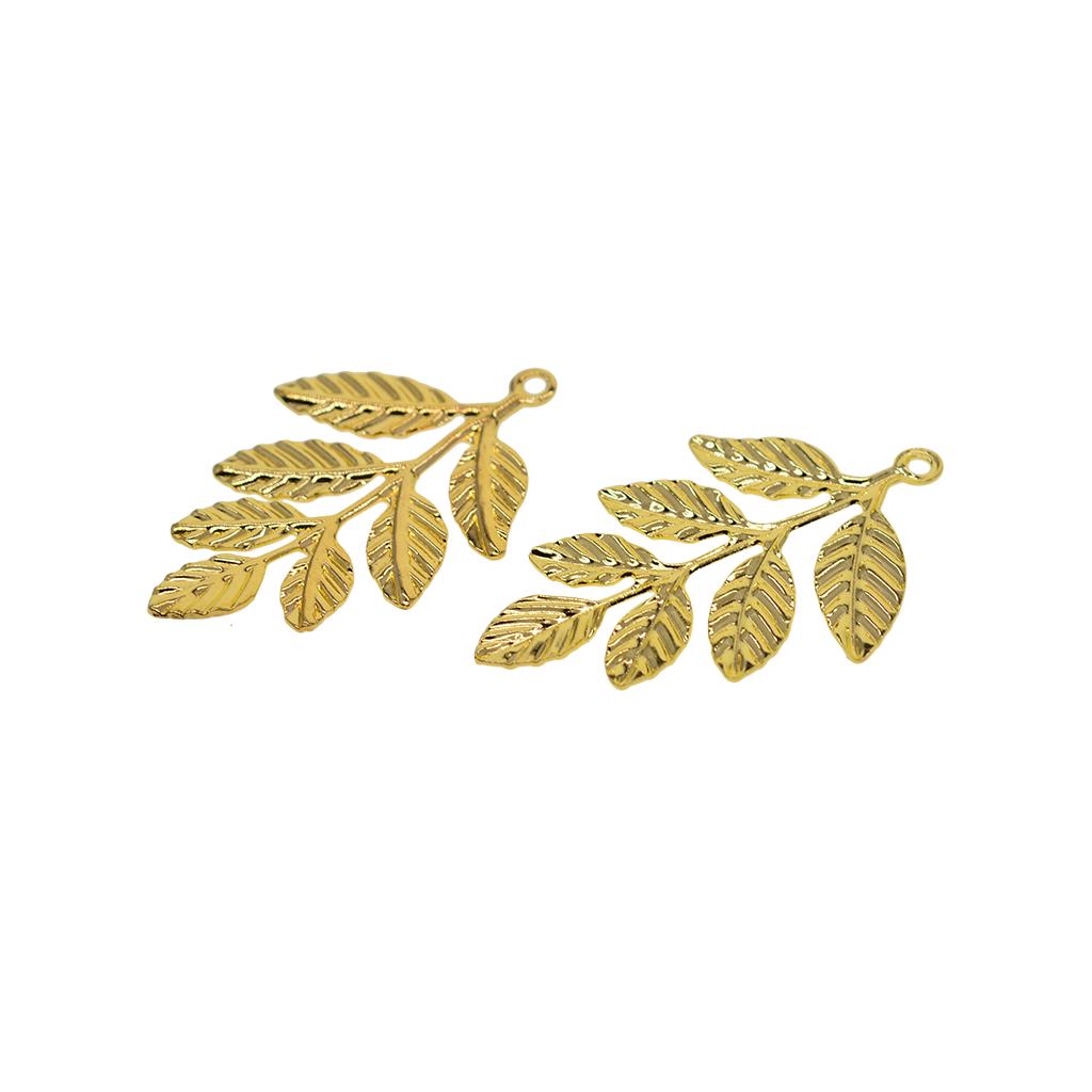 30 Teile/los Große Filigrane Blatt Zweige Schmuck Machen Erkenntnisse Rose