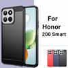 For Honor 200 Smart Case Honor 200 Smart Cover Funda Børstet TPU gummi telefonveske Støtsikkert beskyttelsesdeksel Honor 200 Smart
