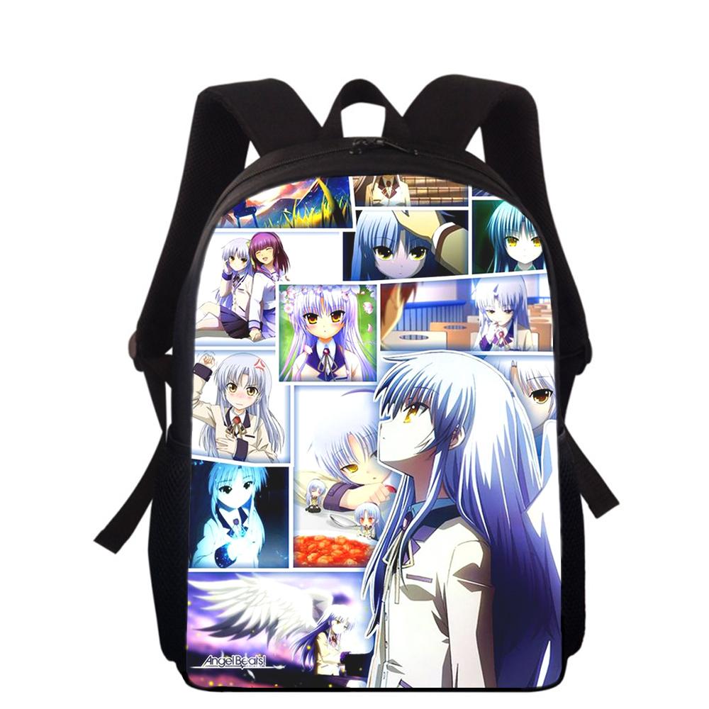 Angel Beats Tachibana Kanade 16" 3D Print Kids Backpack Primary School Bags for Boys Girls Back Pack Students School Book Bags