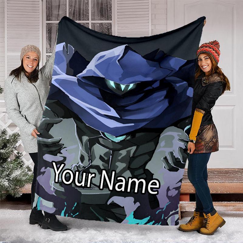 Custom Name Valorant Theme Printed Blanket - Perfect for Couch, Bed, Travel & Outdoor Use | Machine Washable, Cozy & Durable.