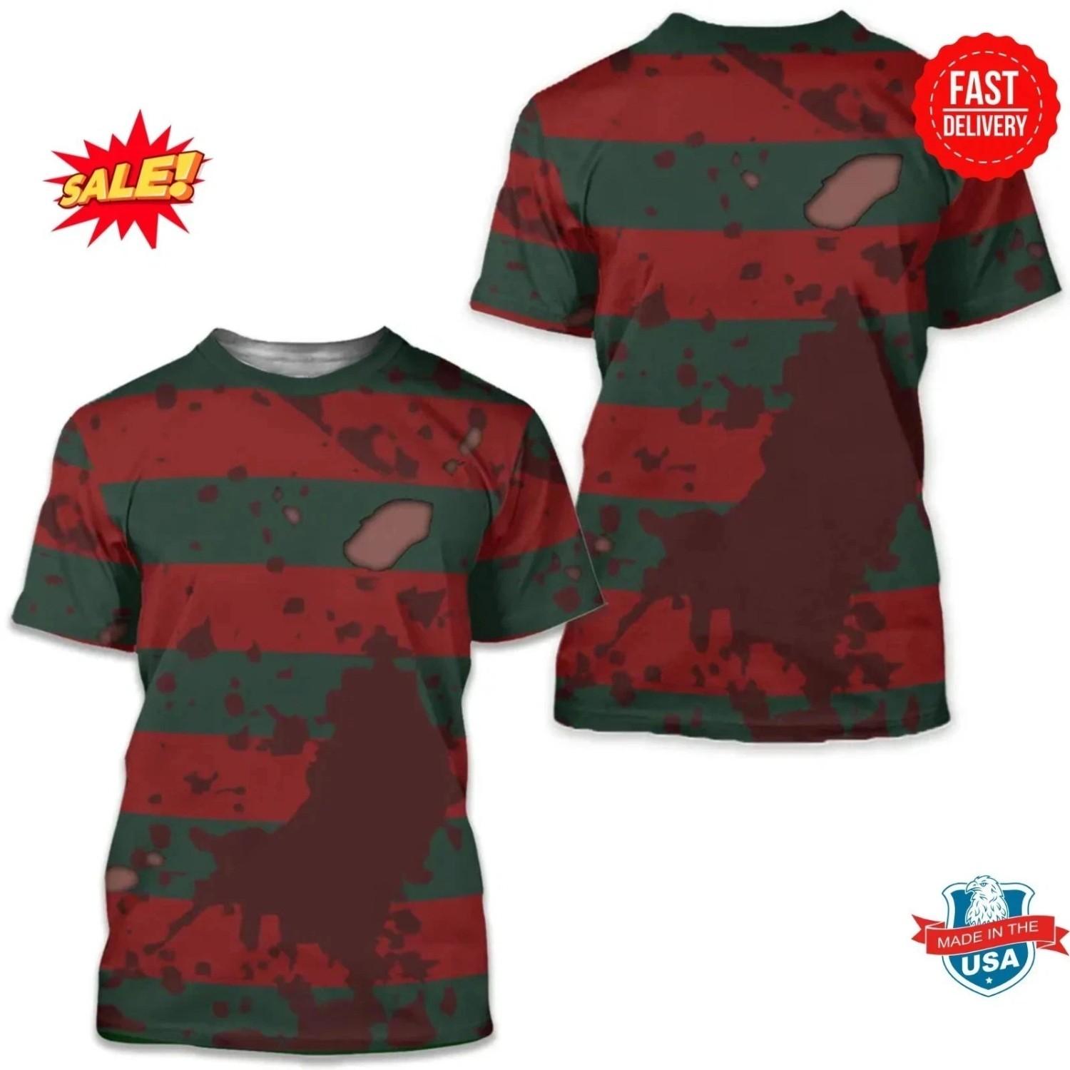 Halloween 3D T-Shirt 3D All Over Print T-shirt AOP T-shirt L