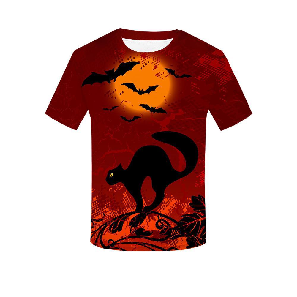 Halloween personlig 3D-tryckt t-shirt för vuxna män sommar kortärmade t-shirts
