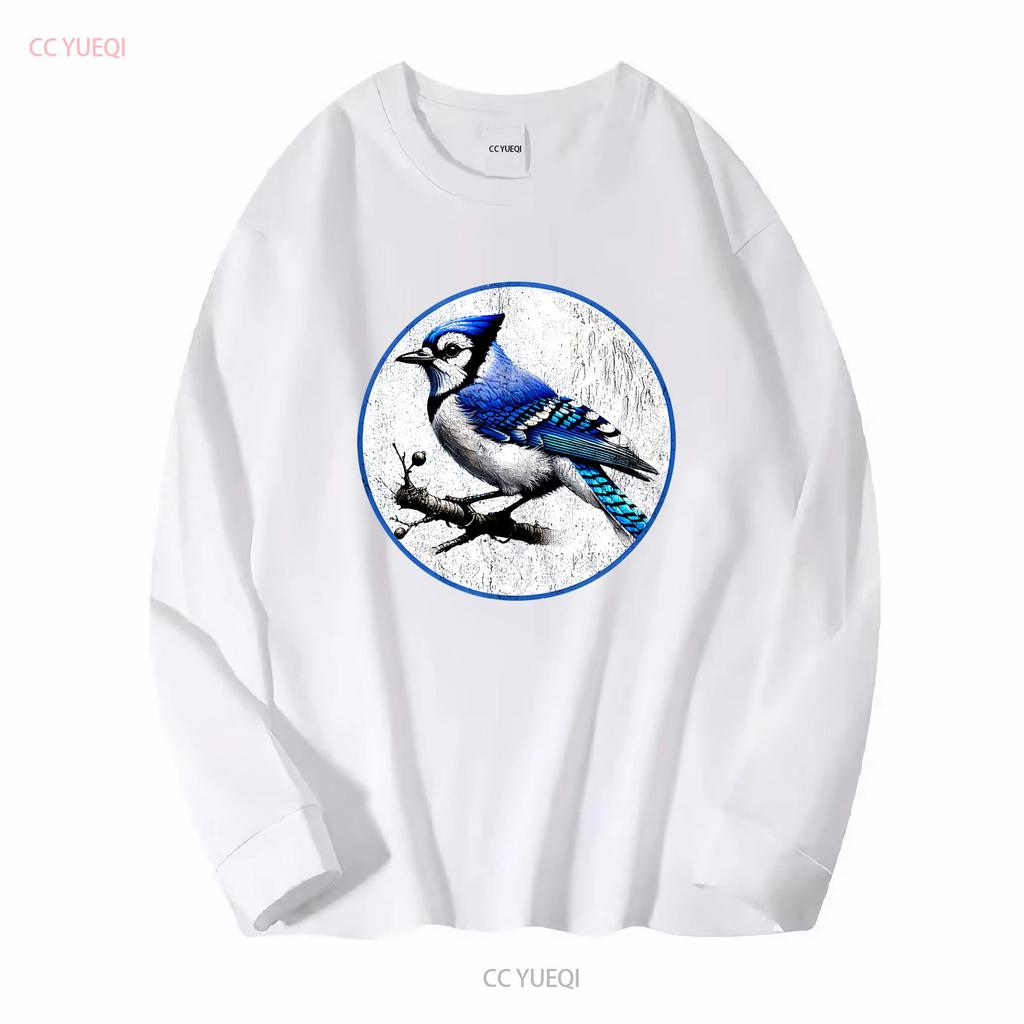 Retro Blue Jay Distressed Design by Bird Fan T Shirt NEW 10 Colors Vintage Washed Graphic Unisex Slightly Designer Clothes