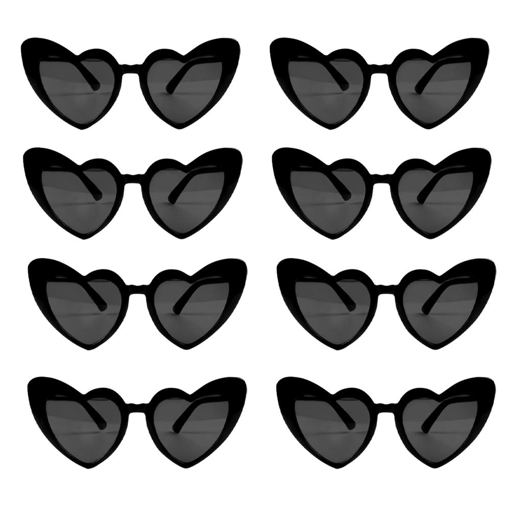 Bachelorette Party Sunglasses Bride To Be Bridesmaid Gift Wedding Bridal Shower Decor Black White Square Heart Shaped Glasses