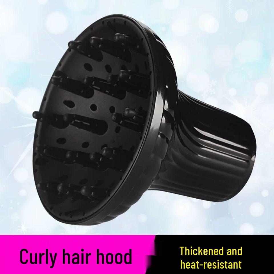 

Large Diffuser Hair Dryer & Curling Iron for Salon Styling Large Hood (Black)
