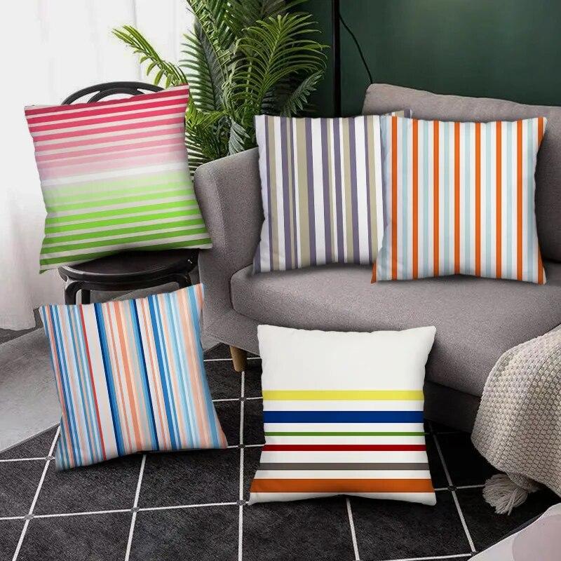 Povlak na polštář Duha Geometrický Polyesterový Polštář Pohovka Křeslo Postel Dekorace do obývacího pokoje