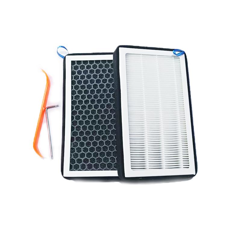 1 Pair High Quality New for 1107681-00-A Car HEPA Cabin Air Filter Activated Carbon Cleaner For Tesla Model 3 Y 2017-2022 Air Filters 7
