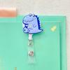 Bear Rabbit Retractable Badge Holder Cartoon Animals Easy Pull Buckle  Hospital Use