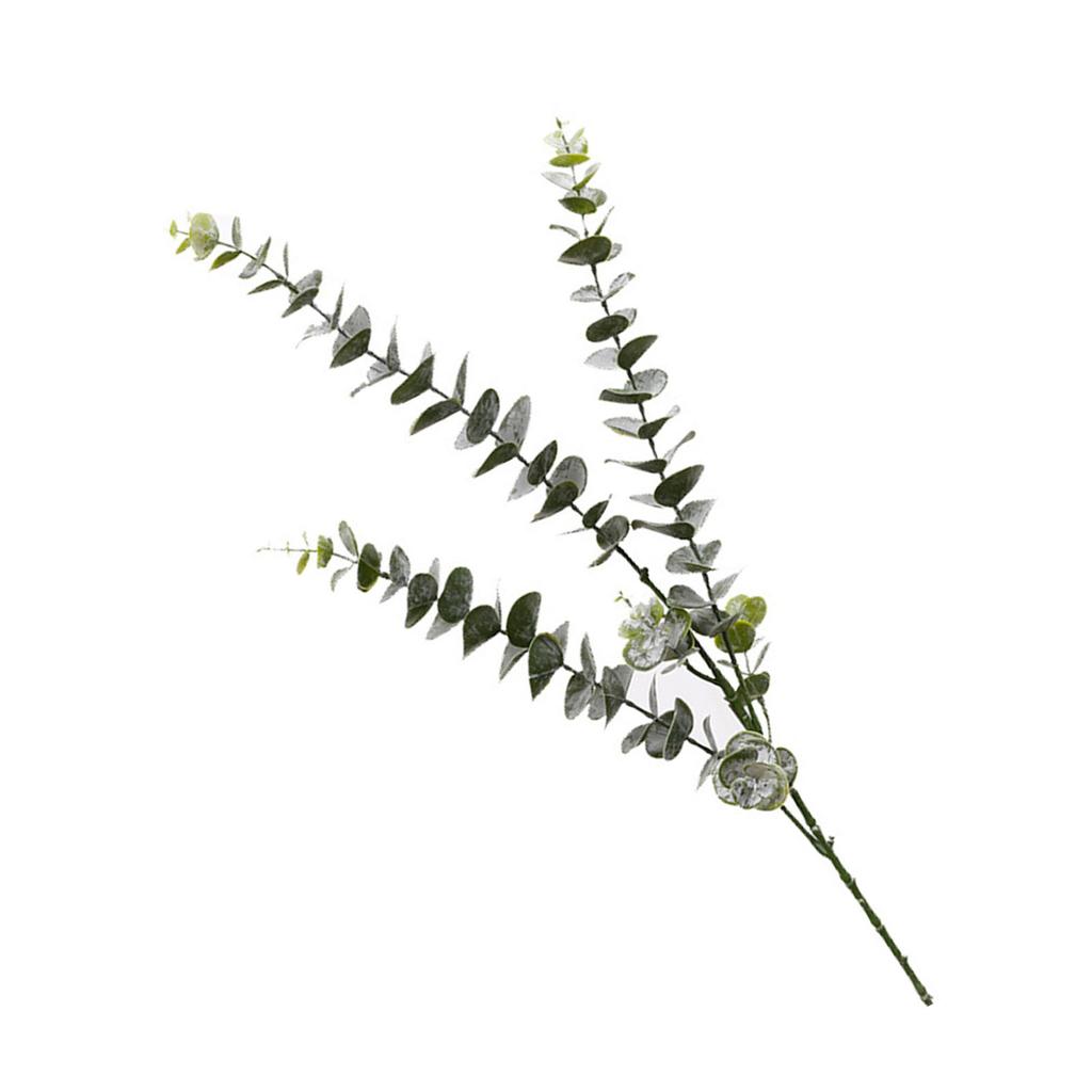 Eucalyptus Stems Decor Artificial Eucalyptus Leaves 3 Branches Real Touch Faux Greenery Plant for