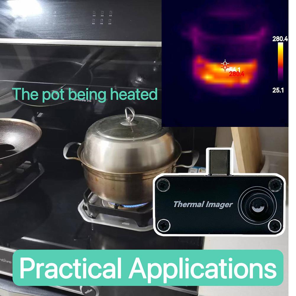 Mini Phone Temperature Sensor External IR Thermal Sensor Night Vision for Android Mobile Phone Tiny Thermal-imaging Camera
