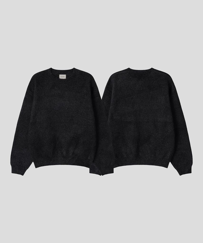 BLACK MOMENT Hairy Soft Knit [Black]