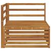 Outdoor Corner Sofa Solid Acacia Wood Natural Finish 83 x 83 x 73 cm
