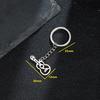Retro Guitar & Violin Keychain: Stainless Steel 201 Music Festival Bag Charm for Men & Women
