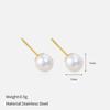 Minimalist Gold 316L Stainless Steel Earrings For Women Luxury Premium Tarnish Free Titanium Steel Stud Earrings Minimalist Ear Jewelry