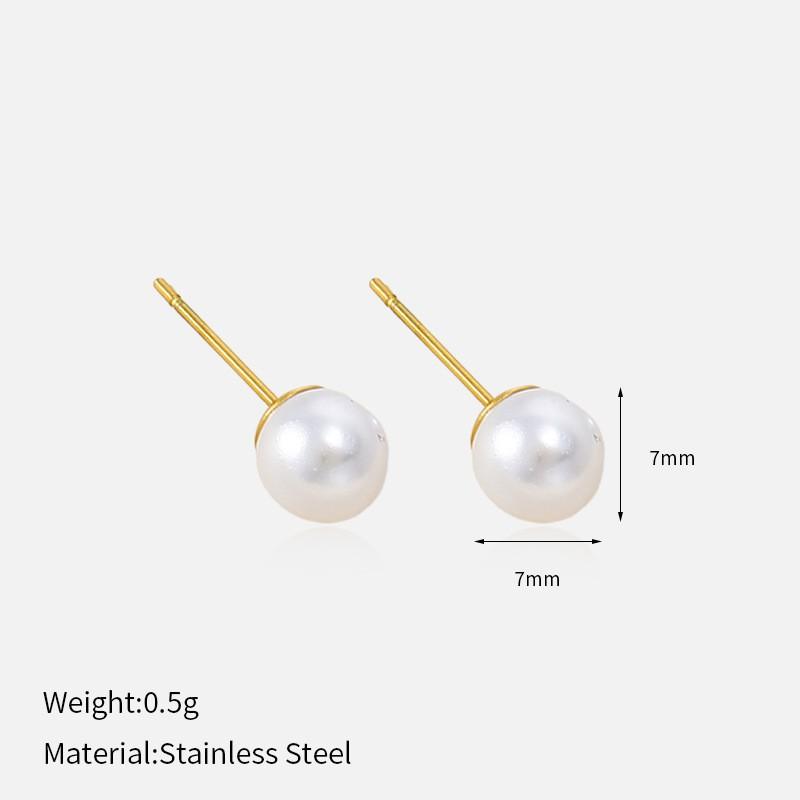Minimalist Gold 316L Stainless Steel Earrings For Women Luxury Premium Tarnish Free Titanium Steel Stud Earrings Minimalist Ear Jewelry