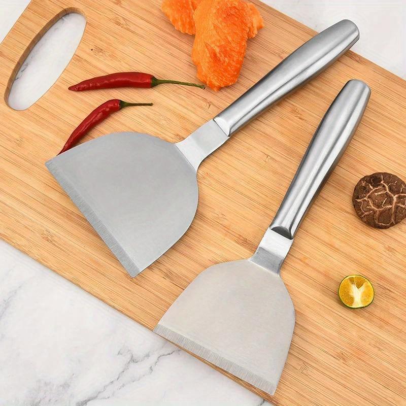 3Pcs Stainless Steel Steak Fried Shovel Multifunctional Cooking Pizza Pancake Spatula Pastry BBQ Tools Kitchen Accessories