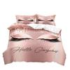 Eyelash Pattern Digital Printing Duvet Cover Set Bedding