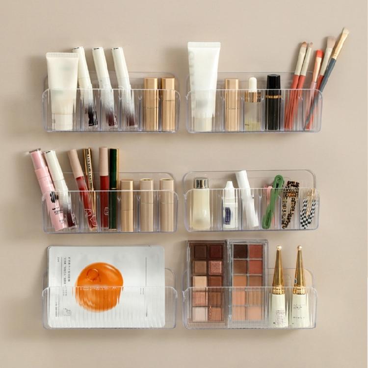 Waterproof Mirror Cabinet Organizer Wall Mounted Bathroom Storage Plastic Shelf For Cosmetics Space Efficient