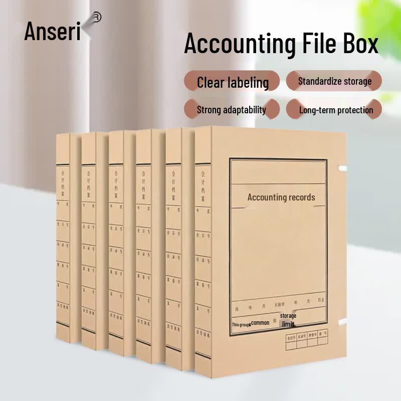 Ansell A4 Accounting Document Archive Boxes, 10-Pack