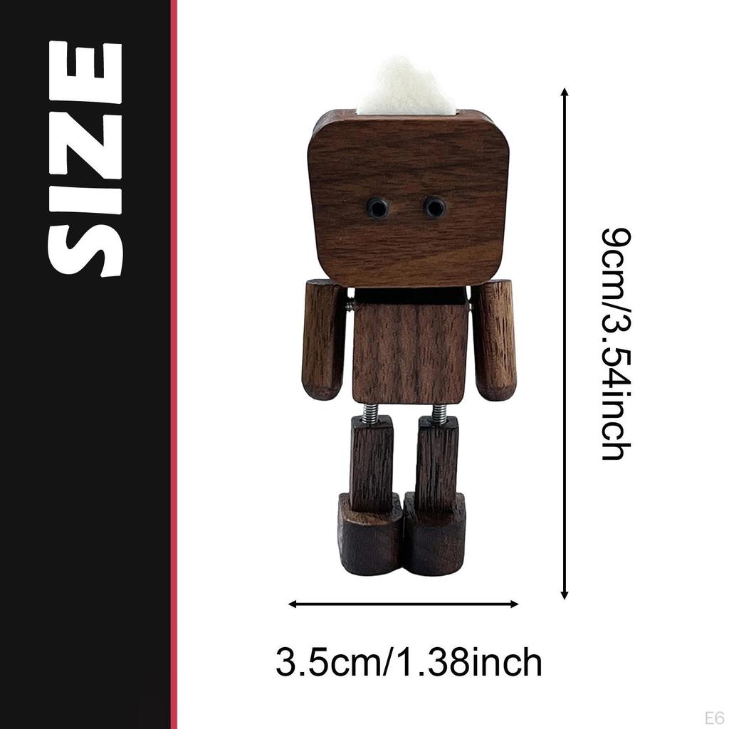 Schüttelnder Holzmann Figur Auto Armaturenbrett Deko Tischdekoration für