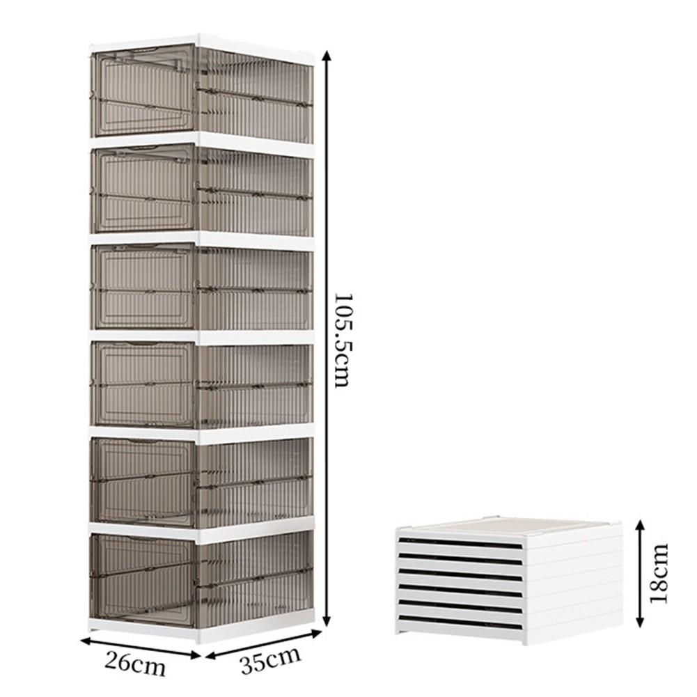 

Организуйте хранение кроссовок с помощью штабелируемых прозрачных пластиковых коробок для хранения обуви B