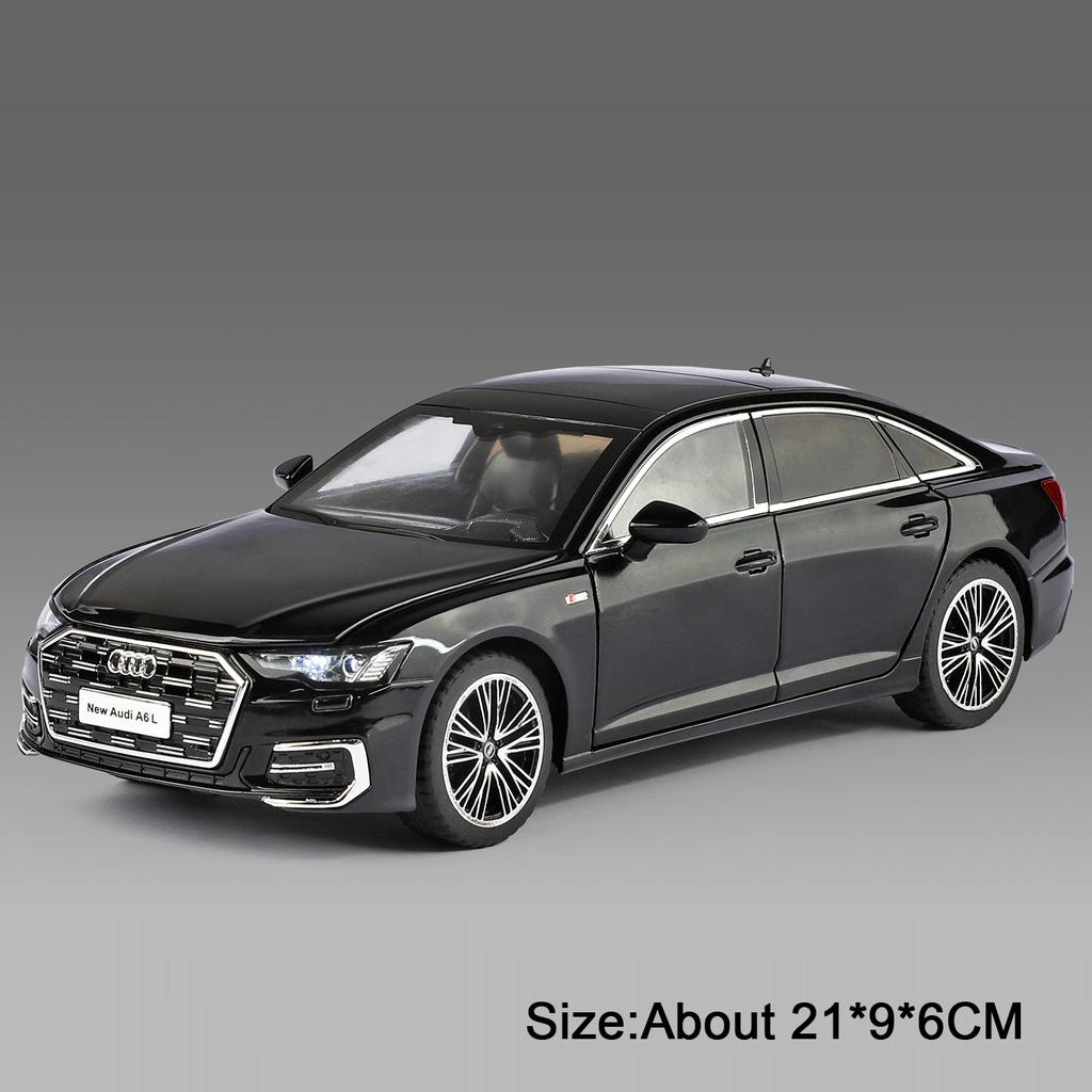1:24 Scale A6L RS7 Model Car Toy Metal Body Rubber Tires Exquisite Interior Sound Light Sports Cars Models for Kids' Edutainment
