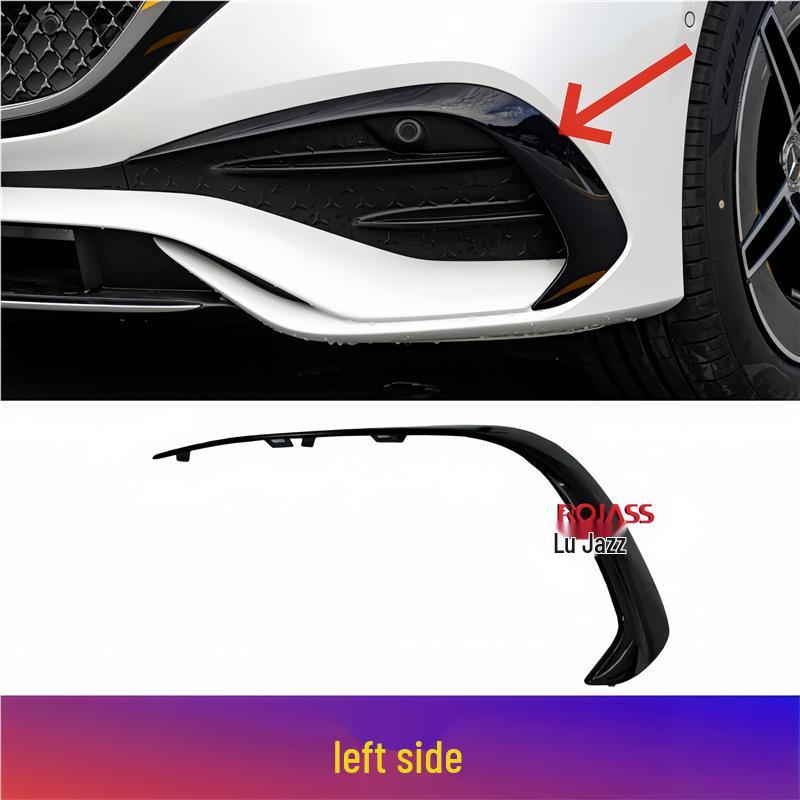 

Designed for the new Mercedes-Benz E-Class: Front Bumper Black Crescent and Wind Knife for E260, E300L, E350eL Sport Version W214. Driver s Side Left (Branded)