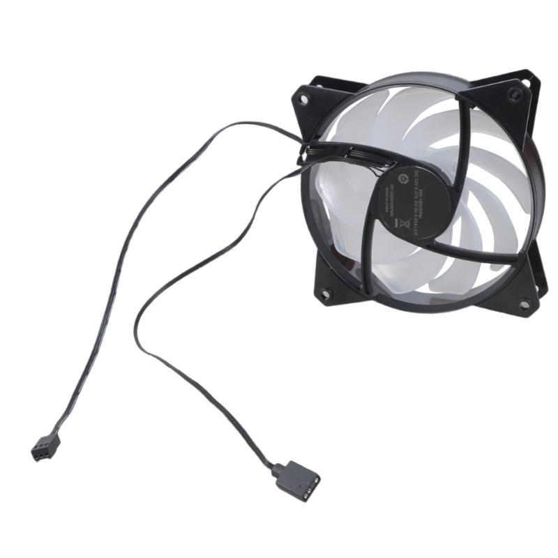Quiet 120mm Infinitys Mirror LED PC Case Fan With AntiVibration Pad 4PIN PWM 800-1800RPM Coolers for Enhanceds Cooling