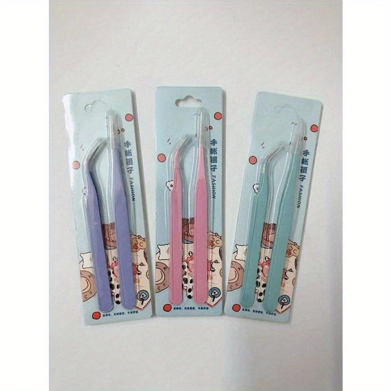 2 PEZZI Pinzette Scrapbooking Adesivi Nastro Washi Raccolta Multi-Strumento Cancelleria DIY Junk Journal Album Materiale Scolastico Ritorno a Scuola