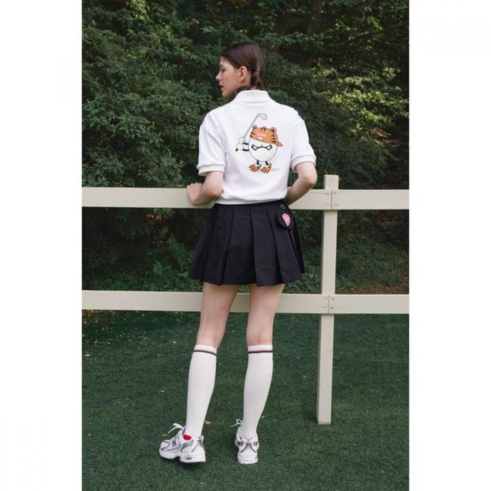 Goxo Black Woven Ball Pocket Skirt FallIng In Golf M(27-28)