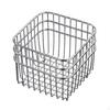 Wire Storage Basket RustResistant Stainless Steel Ventilated Container for Desktop, Washroom,
