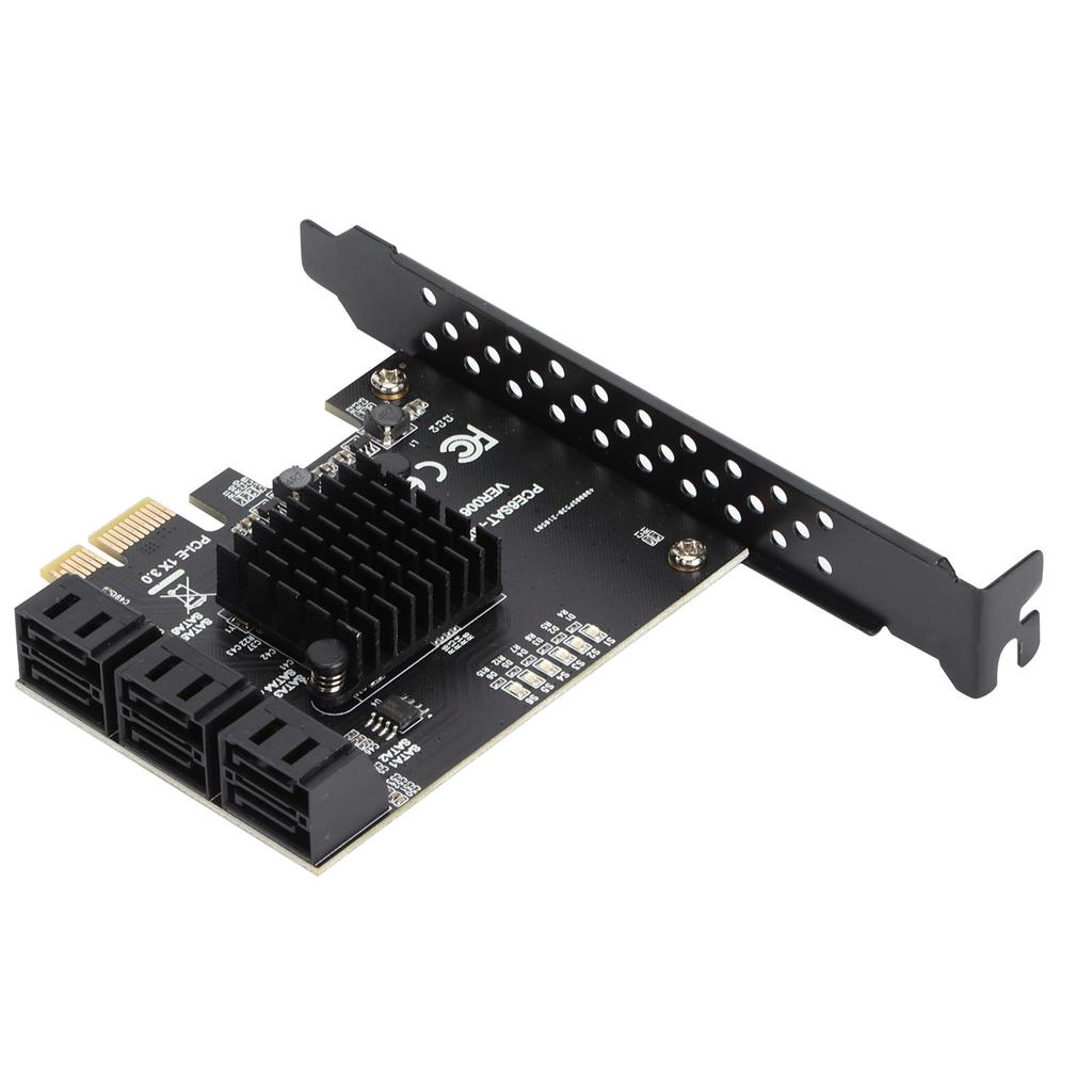 Hard Disk Expansion Card 6.0 Gbps PCIE To SATA 6G 6 Ports Convertor Interface Hub Adapter