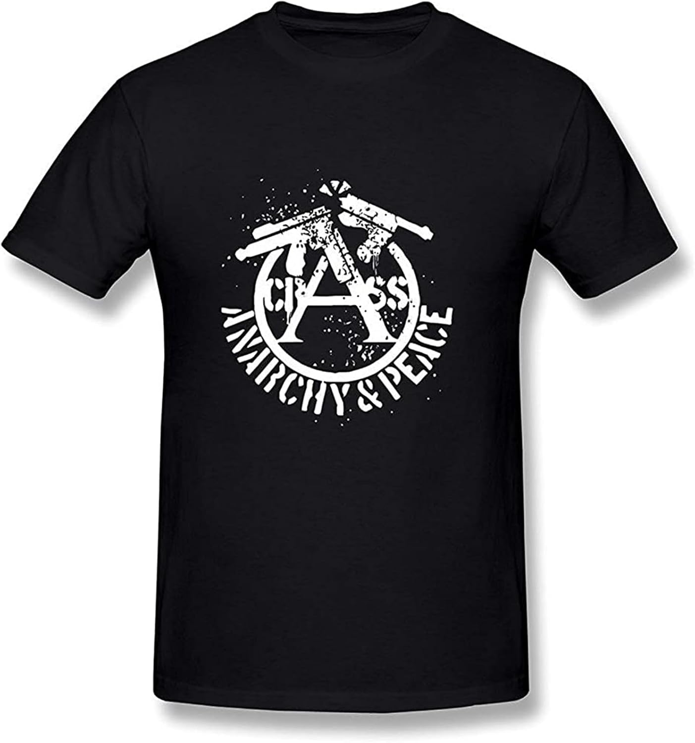 Crass Pullover Short Sleeve Top Men s O-Neck T-Shirt 4XL