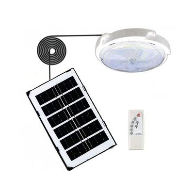 LED Solar Ceiling Light Outdoor Waterproof White Light Remote Control Balcony Garden Corridor Light