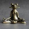 Meditation Zen Buddhist Frog Statue Animal Sculpture Incense Burner Frog Incense Stick Home Desk Decoration Tea Set Pet