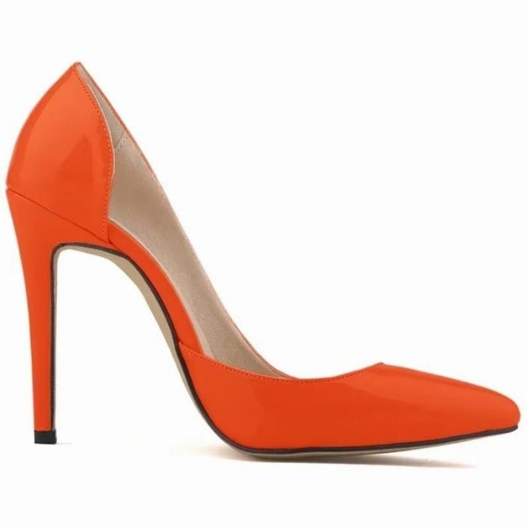 LOSLANDIFEN Two-Piece Women Pumps Pointed Toe Patent Leather Fashion High Heel Shallow  Woman Office Wedding Shoes