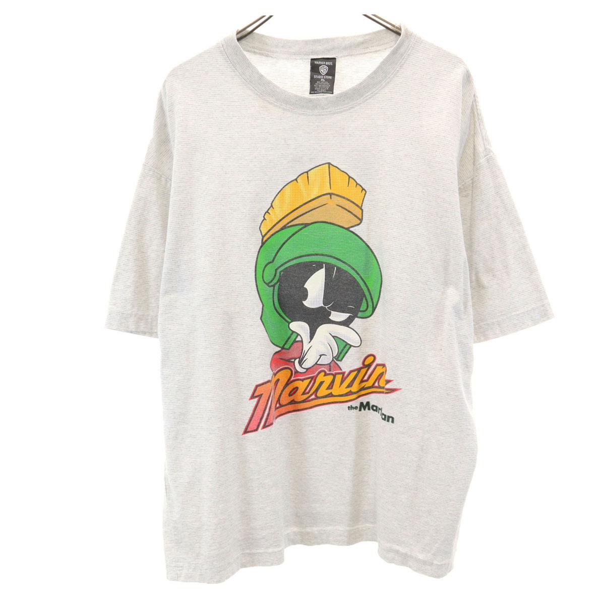 

Warner Bros 90s Old USA made Border Pattern Looney Tunes Short sleeve Single stitch T-shirt Men s Used