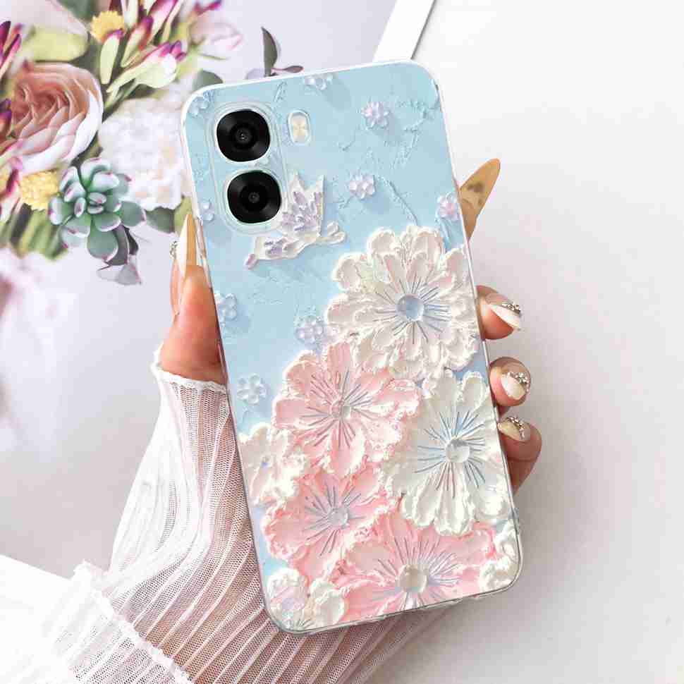 

For Oppo A6x 5G Casing Cute Patterned Cover Matte Soft Silicone Phone Case For Oppo A6x A 6x 5G CPH2823 Back Cover Oppo A6x 5G