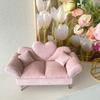 Dutch Velvet Sofa Shaped Jewelry Box Elegant Doll House Furniture  Jewelry Store