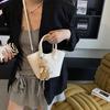 2025 New Summer Bucket Bag Women's Versatile Niche Design Shoulder Messenger Bag This Year Popular Woven Handbag